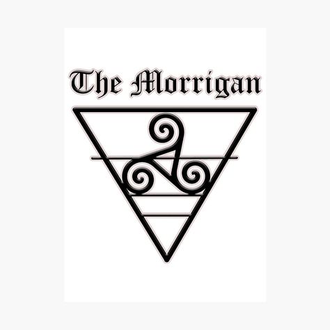 The Morrigan Symbol, Morrigan Symbol, Morrigan Tattoo, The Morrigan Goddess, The Morrigan, Celtic Raven, Goddess Symbols, Wise Woman, Celtic Mythology