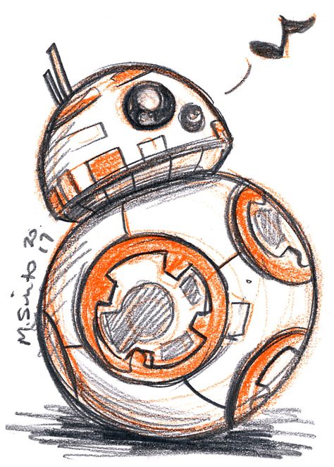 Bb 8, A Drawing, Star Wars