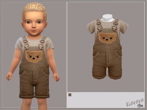 The Sims Resource - Teddy Bear Short Overall Sims 4 Boy Cc Kids, Sims 4 Baby Boy Cc, Sims 4 Child Boy Cc, Sims 4 Infant Cc Boy, Sims 4 Infant Boy Cc, Sims 4 Cc Child Clothes Boy, Sims 4 Cc Boy Clothes, Ts4 Infants, Ts4 Kids