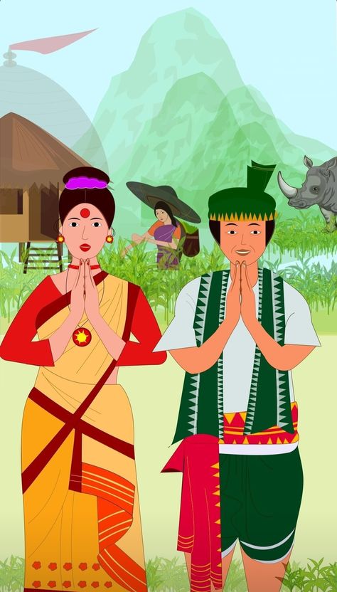 Assamese, Assamese tribe, Assamese people, Assam, Bihu, Bihu art, Bihu drawing, Assamese girl art, Assamese art, Assamese illustration, Assamese drawing, Assamese girl drawing, Assamese peoples Bihu Drawing, Assamese Girl, Drawing Pictures, Dress Illustration, Baddie Outfits Ideas, Fashion Design Patterns, Bodo, Dress Drawing, Cartoon Drawing