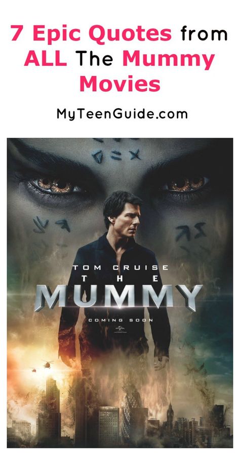 Looking for The best Mummy Movie Quotes? How about awesome lines from ALL of the modern Mummy movies so far? Check them out! Mummy Quotes, Mummy Movie, Best Movie Quotes, Disney Quotes Funny, Egyptian Mummies, Epic Quotes, Romantic Love Stories, The Mummy, Inspirational Phrases