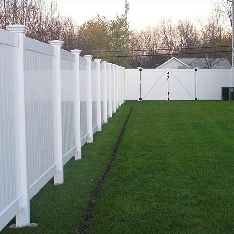 Faster shipping. Better service White Vinyl Fence, Vinyl Fence Panels, Vinyl Privacy Fence, Privacy Fence Panels, Vinyl Fencing, Yard Fence, Privacy Fence Designs, White Fence, Privacy Fences