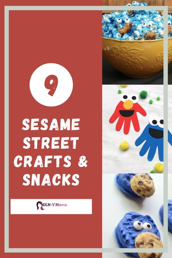 Sesame Street Snacks, Cookie Monster Popcorn, Monster Popcorn, Sesame Street Crafts, Elmo Cake, Elmo Sesame Street, Toddler Art Projects, Preschool Snacks, Oscar The Grouch