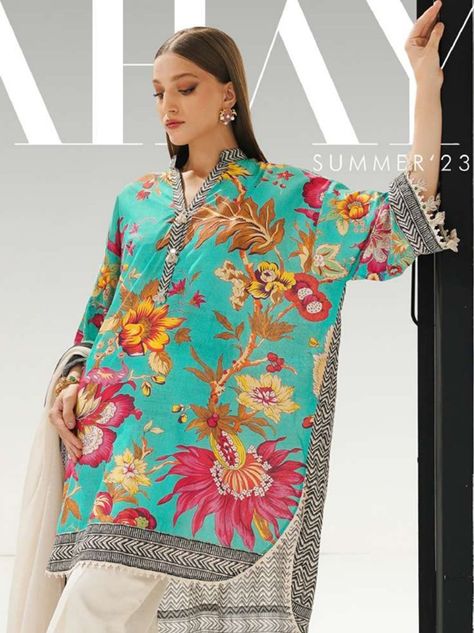 Sana Safinaz Mahay Summer Collection 2023 Archives - Umar Poshak Mehal Winter Semi Formal, Lawn Collection 2023, Digital Kurti, Summer Collection 2023, Floral Pattern Shirt, Organza Sleeves, Wedding Ideas Dresses, Sana Safinaz, Pakistani Clothes