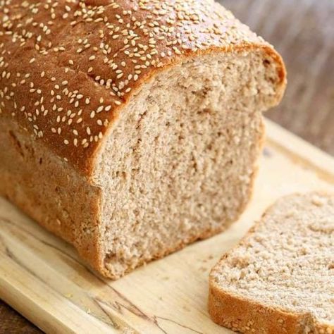 100% Whole Wheat Bread Recipe - Vegan Richa Vegan Whole Wheat Bread Recipe, Soft Whole Wheat Bread, Whole Wheat Bread Recipe, 100 Whole Wheat Bread, Whole Wheat Rolls, Savoury French Toast, Wheat Bread Recipe, Bread Container, Vegan Richa