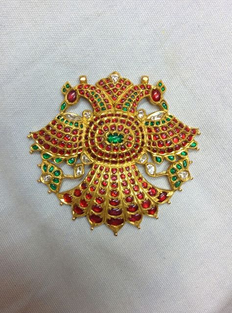 Eagle pendent Ganda Berunda, Groom Jewellery, Jadau Pendant, Jadai Billai, Vintage Indian Jewelry, Gold Pendent, Gold Temple Jewellery, Traditional Indian Jewellery, Vintage India