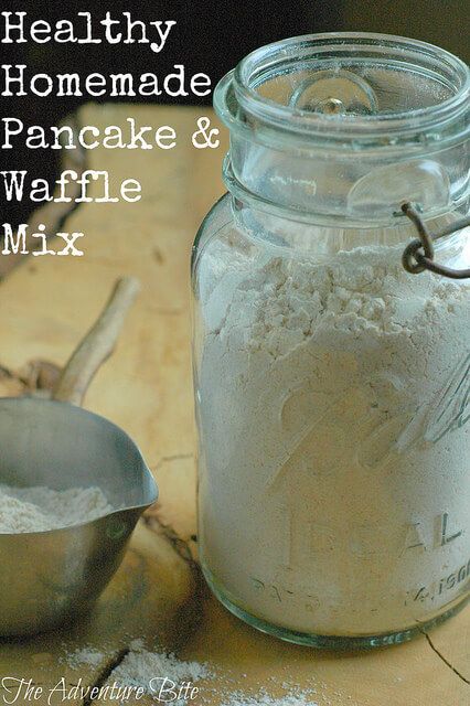 Pancake And Waffle, Homemade Pancake Mix, Whole Wheat Pancakes, Wheat Pancakes, Homemade Pancakes, How To Make Pancakes, Waffle Mix, What's For Breakfast, Pancake Mix