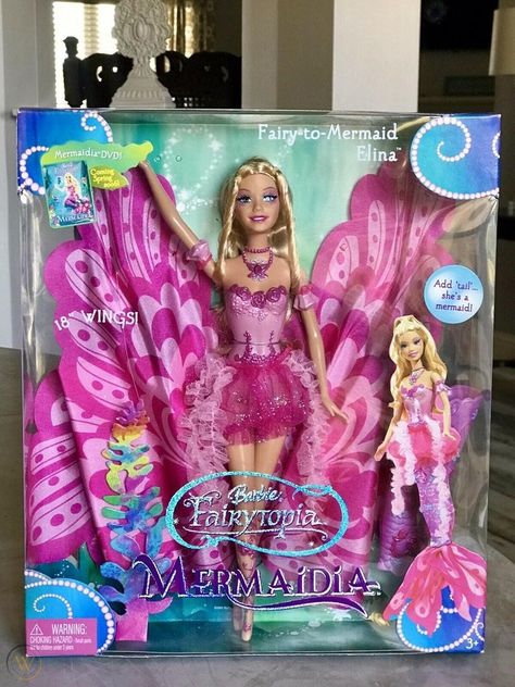 Barbie Fairytopia Mermaidia, Fairytopia Barbie, Fairytopia Mermaidia, Pink 2000s, Barbie Fairy, Disney Princess Babies, Mermaid Toys, Barbie Funny, Mermaid Barbie