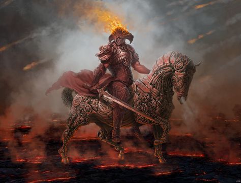 ArtStation - War, from the Four horsemen of the apocalypse, Guillermo Martínez 4 Horse Men Of The Apocalypse Tattoo, 4 Horseman Apocalypse Artworks, 4 Horsemen Of The Apocalypse, The 4 Horsemen Apocalypse, Four Horsemen Of The Apocalypse Fantasy Art, Four Horseman, Four Horses, Apocalypse Aesthetic, Horsemen Of The Apocalypse