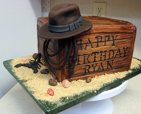 Indiana Jones Cake, Indiana Jones Birthday Party, Indiana Jones Party, Indiana Jones Adventure, Lego Indiana Jones, Teaser Poster, Cake Walk, 10th Birthday Parties, Small Cake