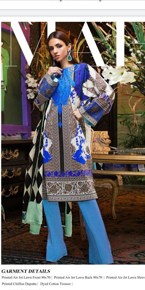 💐Pakistani lawn replicas💐 👉MAHAY BY SANA SAFINAZ 👉Embroidered lawn suits with printed bottom and printed chiffon dupattas 👉Price 1600rs plus shipping 👉Book on 9831663759 Sana Safinaz Lawn Collection 2020, New Pakistani Dresses, Latest Pakistani Suits, Latest Pakistani Fashion, Pakistani Couture, Pakistani Designer Suits, Sana Safinaz, Gul Ahmed, Cotton Bedsheets