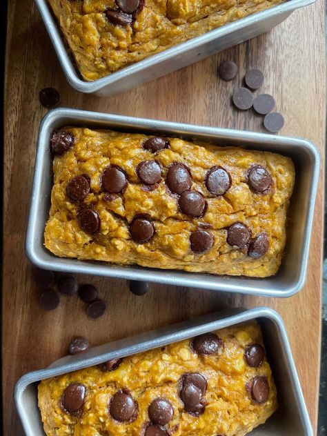 Weight Watchers Recipes Breakfast, Chocolate Chip Bread, Pumpkin Chocolate Chip Muffins, Pumpkin Chocolate Chip Bread, Pumpkin Chocolate Chip, Ww Desserts, Sugar Free Chocolate Chips, Scrambled Egg, Weight Watchers Desserts