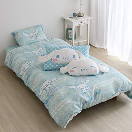 AmazonSmile: Cinnamoroll cover 3-piece set (Japanese-style) [SB-76]: Toys & Games Sanrio Room Decor, Sanrio Bedroom, Sanrio Room, Kawaii Room Ideas, Apartment Bedding, Kawaii Bedroom, Otaku Room, Kawaii Room Decor, Futon Covers