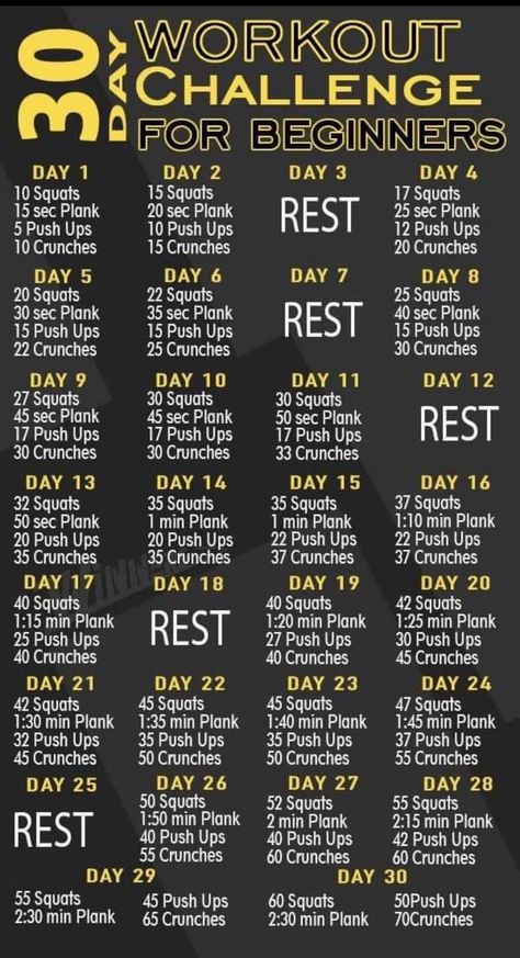 Hiit Workout Routine, Hiit Workouts For Beginners, Beginner Ab Workout, Workouts For Teens, Month Workout, Workout Plan For Beginners, 30 Day Fitness, Best Cardio Workout, 30 Day Workout Challenge