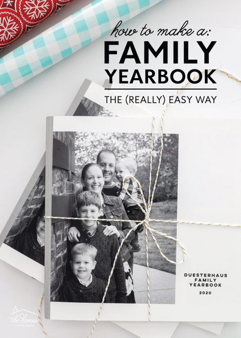 Love the idea of creating an annual Family Yearbook but have no idea how or where to start? I'm walking you through my really easy process for making this perfect memory keepsake! Photo Yearbook, Family Yearbook, Scrapbook Examples, Photobook Layout, Yearbook Layouts, Photobook Design, Picture Organization, Diy Photo Book, Yearbook Pages