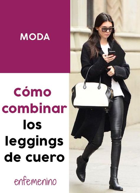 Combina los leggings de cuero todo el invierno gracias a estas ideas. ¡Descubre más! #moda #fashion #cuero Black Leather Pants Outfit, Leggins Outfit, 70’s Outfit, Outfits Leggins, Leather Pants Outfit, Black Leather Pants, Outfits Casuales, Casual Fits, Moda Fashion