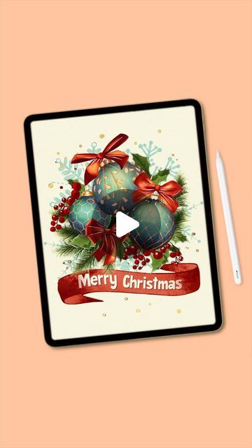 Tatiana on Instagram: "Christmas Card Design Tutorial 🎄🎉🎊
I show you how to create this holiday card design using my custom brushes in my newest video. You can watch the full tutorial on my Patreon. Link in bio 🤗
.
.
.
.
.
#procreate #christmascard #christmascarddesign #xmascard #procreatetutorial #ipadart #ipadartist #digitalart #tatyworks #procreateart #procreateillustration #procreatedrawing #holidaycards #ipadproart #ipadproartist" Holiday Card Design, Ipad Pro Art, Procreate Tutorial, Create Drawing, Holiday Design Card, Instagram Christmas, Ipad Art, Use Me, Christmas Card Design