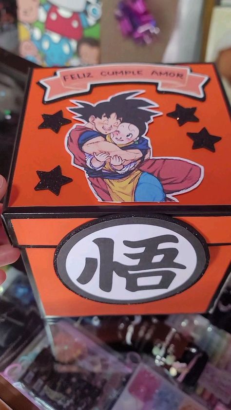 Manualidades #Patcraf Dragon Ball Gifts For Boyfriend, Handmade Birthday Gifts, Father's Day Greeting Cards, Bf Gifts, Creative Gifts For Boyfriend, Diy Gifts For Him, Birthday Gifts For Husband, Father's Day Diy, Anime Gifts