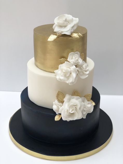 50 Years Wedding Anniversary, 50 Wedding Anniversary Centerpieces, Navy Wedding Cake, Gold And Navy Wedding, Anniversary Centerpieces, 50th Year Wedding Anniversary, Wedding Cake Navy, 50th Anniversary Cakes, Wedding Anniversary Cake