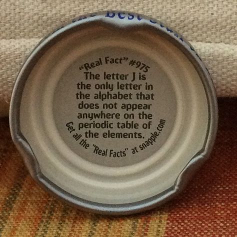 The letter J / "peachy" Snapple fact from my delicious Peach Tea bottle Snapple Facts, Obscure Facts, Trivia Time, Useless Knowledge, The Letter J, What The Fact, Strange Facts, 1000 Life Hacks, Science Nerd