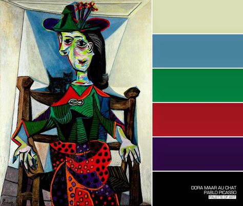 Picasso Color Palette, Cultural Aesthetic, Color Theory Art, Dora Maar, Art Colour, Color Image, Iconic Style, Classical Art, Design Program