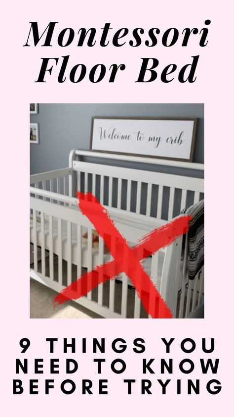 We don't use a crib! Instead, we use a montessori floor bed. Here are 9 things you need to know before trying. Floor Bed Ideas For Kids, Floor Mattress Bedroom Ideas, Bed On The Floor Ideas, Baby Floor Bed, Beds On Floor Ideas, Floor Bed Toddler, Bed On The Floor, Kids Floor Bed, Toddler Bed Boy