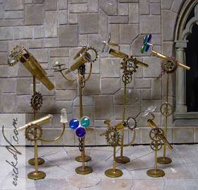 EV Miniatures: Telescopes and celestial instruments Potions Book, Steampunk Book, House Models, Steampunk Gadgets, Miniature Candles, Enchanted Book, Haunted Dollhouse, Potion Bottles, Book Necklace