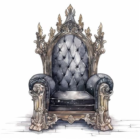 Premium AI Image | There is a drawing of a throne with a black leather seat generative ai Color Markers Art, Drawing Exercises, Cyberpunk City, Sketch Inspiration, Shirt Print Design, Coloring Markers, God Art, Hand Art Drawing, Elements Of Art