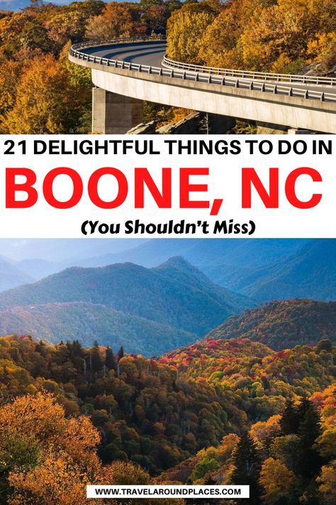 21 Delightful Things to do in Boone North Carolina | best things to do in Boone | fun things to do in Boone | unique things to do in Boone | outdoor things to do in Boone | places to visit in Boone | things to see in Boone | #thingstodo #hikingadventures #bucketlist #roadtrip #usatravel Boone Nc Winter, Boone North Carolina, Appalachian State University, Foggy Mountains, Boone Nc, Living History Museum, Picture Places, Appalachian Mountains, G Adventures