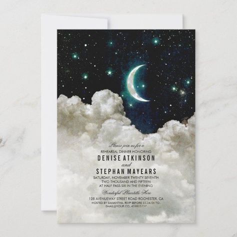 Night Before Wedding, Outdoor Bridal Showers, Stars Wedding Invitations, Rehearsal Dinner Invitation, Engagement Celebration, Night Wedding, Dinner Invitation, Rehearsal Dinner Invitations, Dinner Invitations