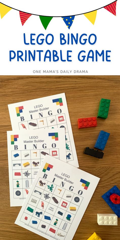 Download this LEGO Bingo printable game for a fun kids' activity to play at your child's next birthday party. Lego Birthday Party Printables Free, How To Make A Lego Pinata, Lego Themed Games, Lego Birthday Party Games Activities, Lego Bingo Printable, Lego Themed Activities, Lego Mazes Free Printable, Lego Day At School, Lego Party Ideas Games