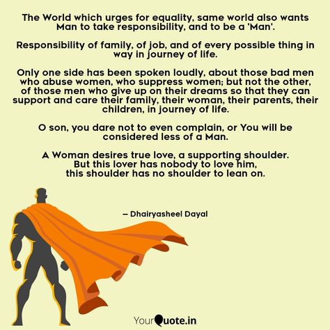 Quote on Men. #men #goodmen #quotes #equality #genders #genderbias #man #mensday Men Day Quotes, Men's Day Quotes International, Men Day Quotes International, International Men's Day Quotes Words, International Men's Day Quotes, Happy International Mens Day Quotes, International Man Day Quotes, Men's Day Quotes, Happy International Men's Day