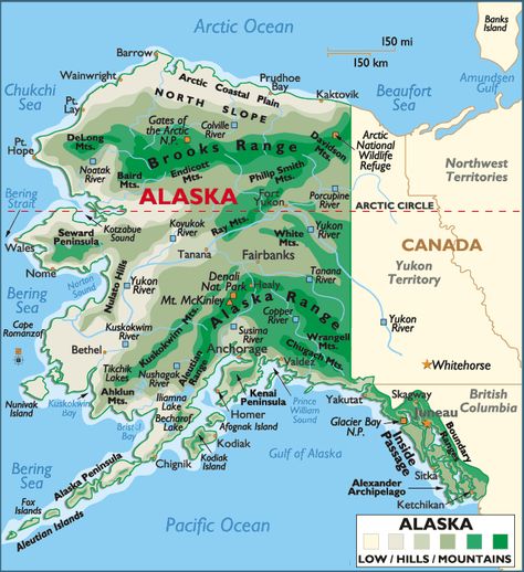 Where Is Alaska On The Map - Bing Images Map Of Alaska, Alaska Road Trip, Yukon River, Alaska Map, Alaska Mountains, Bering Strait, North To Alaska, Yukon Territory, Alaska Vacation