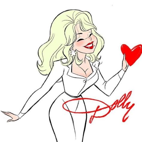 Dolly Parton Artwork, Dolly Parton Birthday, Steven Thompson, Happy 75th Birthday, Girl Drawings, 75th Birthday, Dolly Parton, Always Love You, Girl Drawing