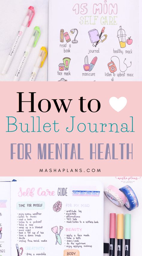 Bullet Journal For Mental Health, Journal For Mental Health, Bullet Journal Mental Health, How To Bullet Journal, Bullet Journal Work, Bullet Journal For Beginners, Bullet Journal Page, Bullet Journal Ideas Templates, Creating A Bullet Journal