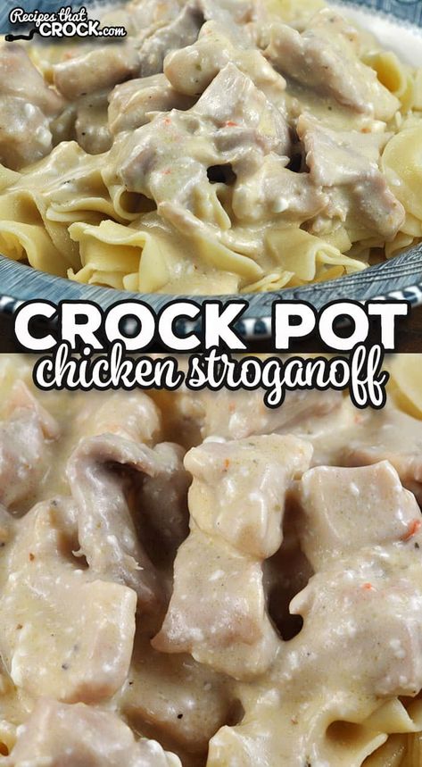 Crock Pot Stroganoff, Slow Cooker Chicken Stroganoff, Chicken Stroganoff, Stove Top Recipes, Crock Pot Chicken, Stroganoff Recipe, Crockpot Dishes, Pot Roast Recipes, Crock Pot Slow Cooker