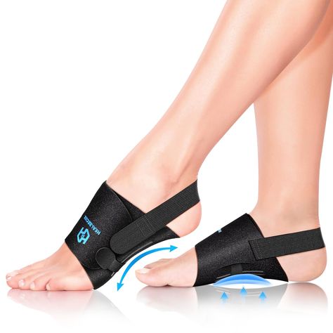 PRICES MAY VARY. ARCH PAIN & PLANTAR FASCIITIS RELIEF - Plantar fasciitis, flat arches, fallen arches, high arches, and flat feet can all be relieved with adjustable arch support bands, which offer arch support to lessen pressure on the heel and forefoot when standing, walking, or exercising. Compression arch support brace can hug your foot to provide maximum support, and minimize foot fatigue, helping to relieve and prevent additional aches and pains. HIGHT ARCH SUPPORT INSERTS - Comes with 1.5 Planter Facitis, Arch Support Socks, Arch Support Inserts, Fsa Eligible Items, Fallen Arches, Slippers With Arch Support, High Arches, Baby Words, At Home Workout Plan