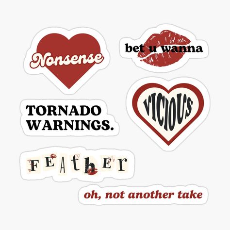 Get my art printed on awesome products. Support me at Redbubble #RBandME: https://www.redbubble.com/i/sticker/emails-i-can-t-send-pack-by-karma-style/155683622.EJUG5?asc=u Colorful Printable Stickers, Sabrina Carpenter Stickers Printable, Computer Decal, Boyfriend Crafts, Scrapbook Printing, Pop Stickers, Iphone Case Stickers, Brand Stickers, Music Stickers