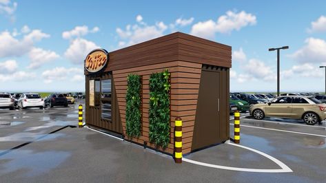 Entry #40 by goalexxago for Drive-Thru Container Cafe Restaurant | Freelancer Shipping Container Drive Thru, Coffee Shop Drive Thru, Drive Thru Design, Shipping Container Coffee Shop, Shipping Container Restaurant, Shipping Container Cafe, Container Coffee Shop, Drive Thru Coffee, Container Restaurant