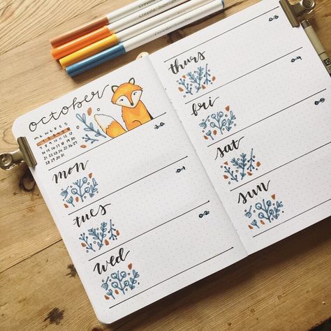 October Weekly Spread, Bullet Journal Weekly Spread Ideas, Birthday Bullet Journal, Weekly Spread Ideas, Weekly Bullet Journal, Bullet Journal September, Bullet Journal Weekly Layout, Journal Weekly Spread, December Bullet Journal