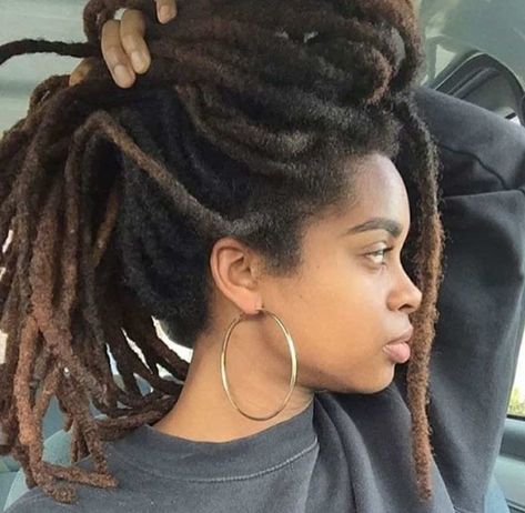 Thick Locs Thick Locs, Beautiful Dreadlocks, Dreads Styles, Dreadlock Hairstyles, Natural Hair Inspiration, Locs Hairstyles, Hair Journey, Natural Curls, Afro Hairstyles