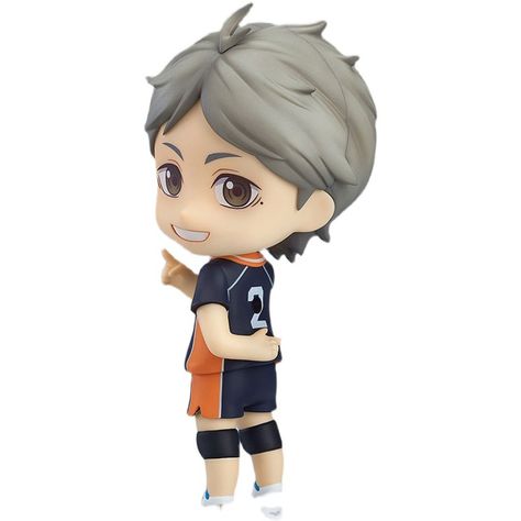 Haikyuu Nendoroid Icons, Sugawara Nendoroid, Suga Haikyuu, Haikyuu Nendoroid, Nendoroid Icon, Cute Figurines, Sugawara Haikyuu, Kōshi Sugawara, Sugawara Koushi