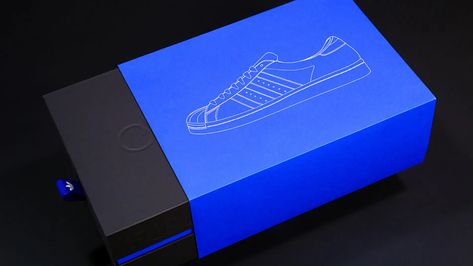 We Love This Bold Packaging and Branding Concept For Adidas Superstar's 50th Anniversary | Dieline Shoe Box Design, Project School, Packaging Design Trends, Sneakers Box, Seed Kit, Creative Package, Box Packaging Design, College Design, Press Kit