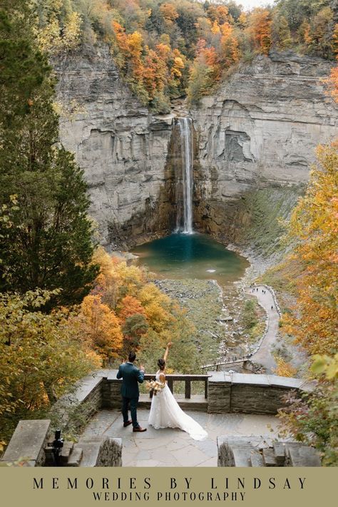 Nestled against the backdrop of the magnificent Taughannock Falls in New York, Amanda and Alex's wedding at the Inn was a truly enchanting affair. The natural beauty of the surroundings lent an air of rustic elegance to the celebration, perfectly complementing the couple's genuine love and joy. With the sound of cascading water as their backdrop, their vows echoed a sense of timeless romance, creating a day that will forever be etched in their hearts and the memories of all who attended. Taughannock Falls, East Coast Wedding, Autumn In New York, Alabama Weddings, Genuine Love, Georgia Wedding, Coast Wedding, New York Wedding, The Memories