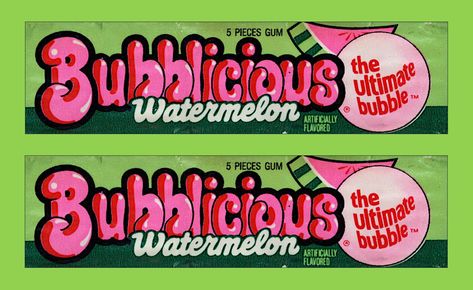 🍉Bubblicious Watermelon Gum (1987). Bubblicious Gum, Watermelon Gum, Gum Flavors, Beautiful Landscapes, Watermelon, Gum, Bubbles, Candy, How To Plan