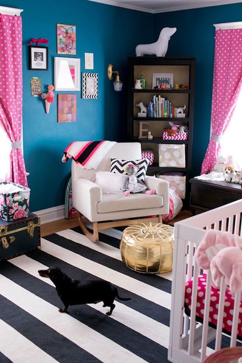 Colorful Nursery, White Nursery, Pinterest Party, Baby Girl Nursery, Nursery Colors, Big Girl Rooms, Room Decorations, Nursery Inspiration