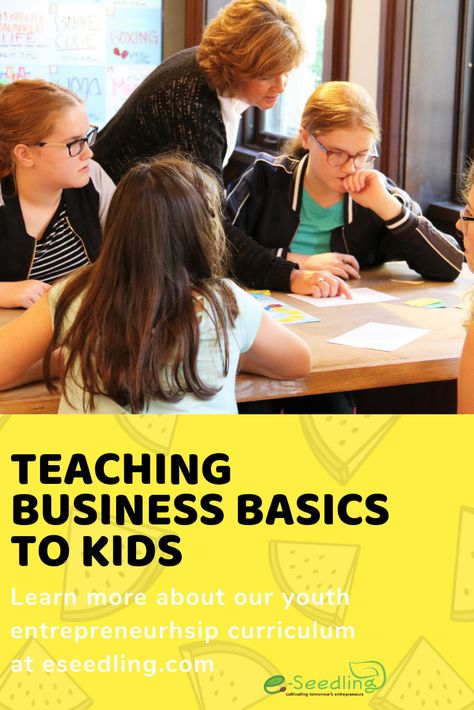 Teaching Business Basics To Kids: https://www.eseedling.com/teaching-business-basics-to-teach-kids-entrepreneurship/ #teachingkidsbusiness #teachingentrepreneurship #businessbasics Business Education Classroom, Teaching Business, Run A Business, Money Lessons, Kids Part, Business Basics, Career Exploration, Presentation Skills, Branding Marketing