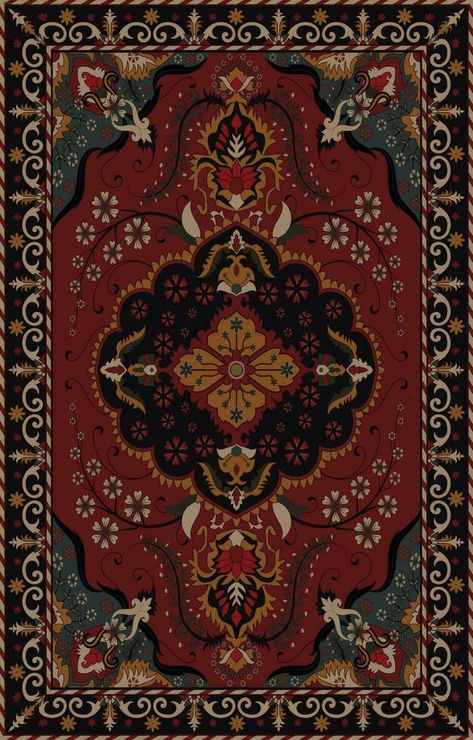 Vector Texture, Vector Character Design, Rug Traditional, Vector Character, Carpet Colors, Traditional Design, Persian Rug, Color Change, Vector Art