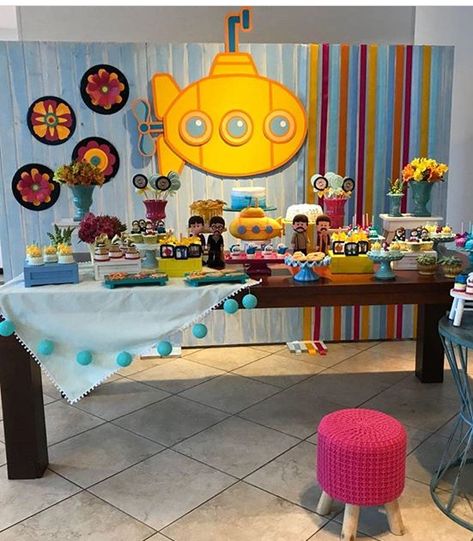 Beatles First Birthday Party, Vibey Decor, Beatles Party Decorations, Beatles Baby Shower, Beatles Cake, Beatles Birthday Party, Beatles Theme, Beatles Baby, Beatles Birthday