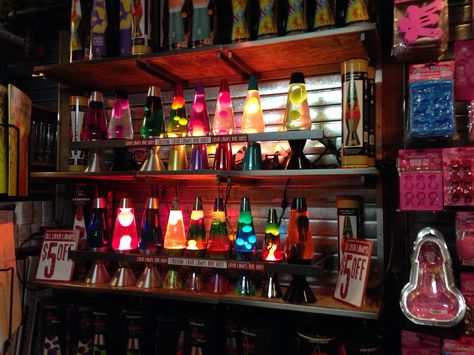 Lava Lamps inside Spencer Gifts. Castleton Square Mall. Indianapolis, Indiana. Back Of Spencers Store, Spencers Store Aesthetic, Spencers Store, Spencer Store, Star Valley, Lava Lamps, Lamp Store, Scene Queens, Shake Shack